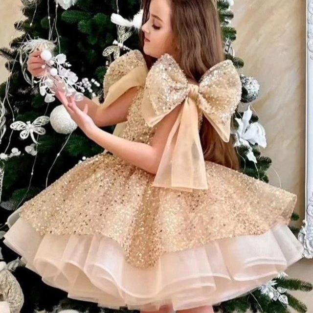 Kids Girls' Party Dress Solid Color Sleeveless Performance Mesh ...