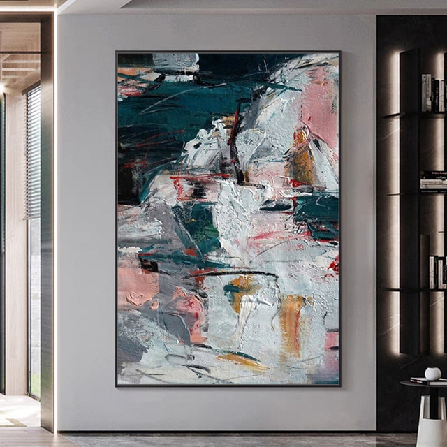  Mintura Handmade Abstract Oil Paintings On Canvas Wall Art Decoration Modern Picture For Home Decor Rolled Frameless Unstretched Painting
