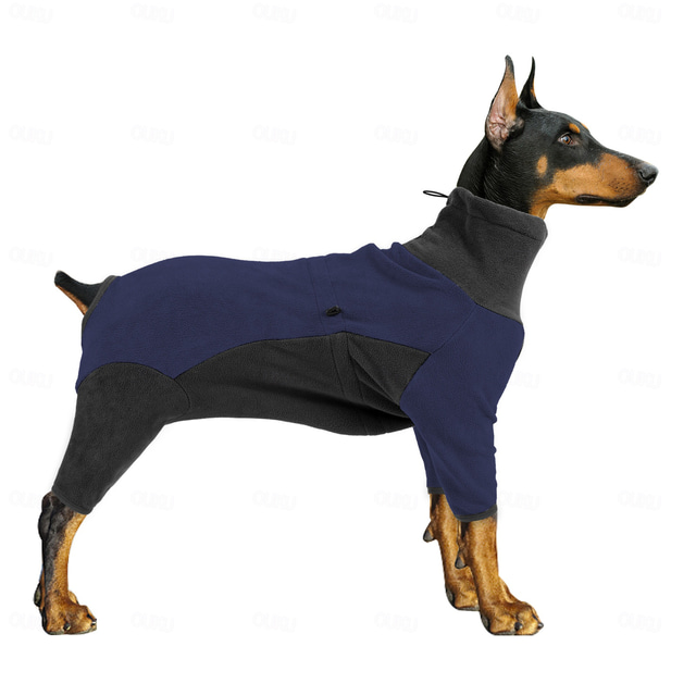  Cane Cappotto Pullover Giacca in pile Inverno Caldo Confortevole All'aperto Interno Abbigliamento da Casa Medio Grande