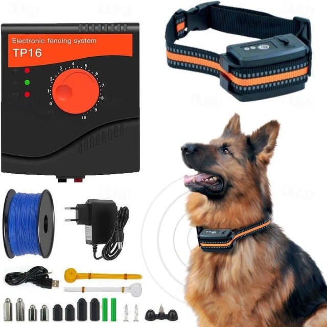 Electric Dog Fence Wired In Ground Pet Fence Thick Cable Rechargeable ...