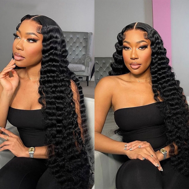  Remy Human Hair 13x6 Lace Front 13x4 Lace Front Wig Free Part Brazilian Hair Straight Natural Wig 130% 150% 180% Density with Baby Hair 100% Virgin Glueless Pre-Plucked For wigs for black women Long