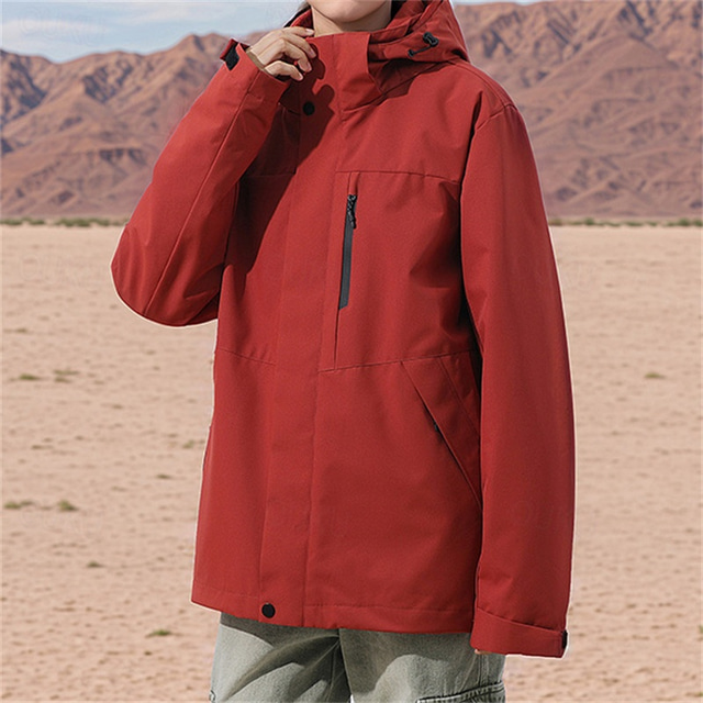  Damen Wanderjacke Draussen Wasserdicht Windundurchlässig Reißverschluß vorne Vliesjacken Voller Reißverschluss Camping / Wandern / Höhlenforschung Rosa Leicht Grün Rot Purpur