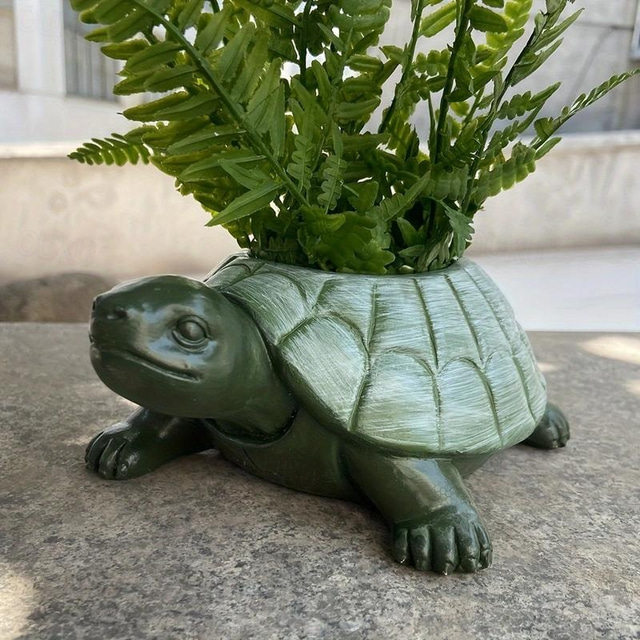 Tortoise Rein Flower Pot Molds, Candle Pen Holder Mold Storage Box 