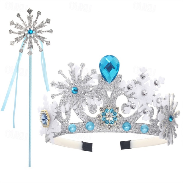 2 Pieces Kids Girls' Princess Dress Up Set Princess Costume Scepter ...