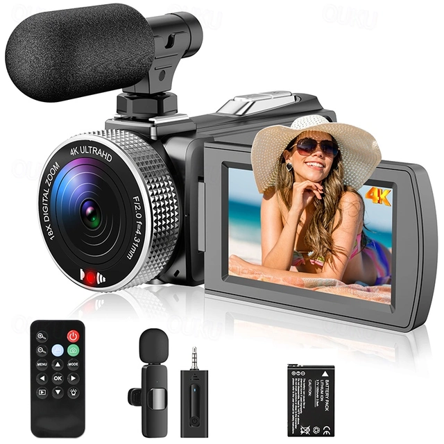 Video Camera Camcorder for Recording DV Flip Screen 16 X Digital Zoom ...