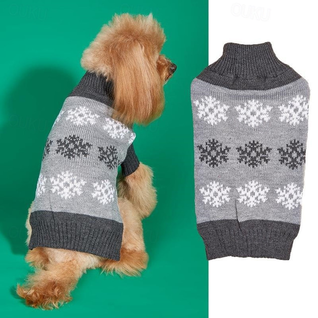  Dog Sweater Fashion Winter Warm Fashion Comfortable Outdoor Dailywear Indoor Dog Clothing for Small Medium