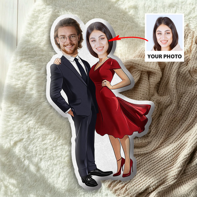  Almohada Memorial Personalizada Funda de Almohada de Boda Suave Cuddly Impresión Dúplex Lavable a Mano Diseño Contemporáneo Cierre de Cremallera Relleno de Algodón Almohada Decorativa para Recuerdos