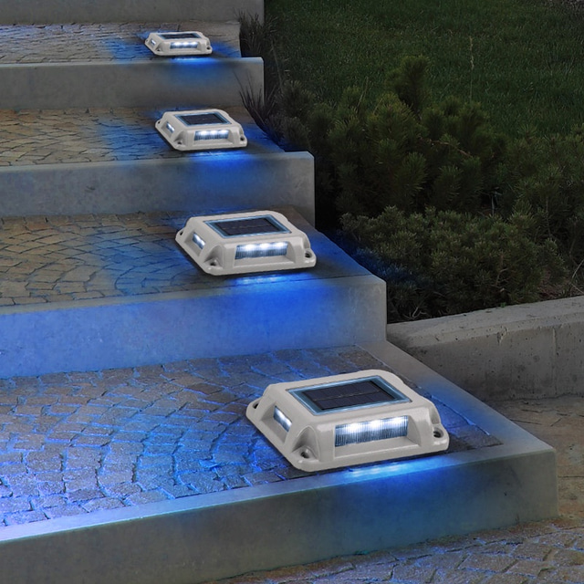  1pc Solar High-Pressure Aluminum Alloy Buried Lamp Outdoor Waterproof Wall Lamp for Courtyard, Path, Fence and Step Lighting