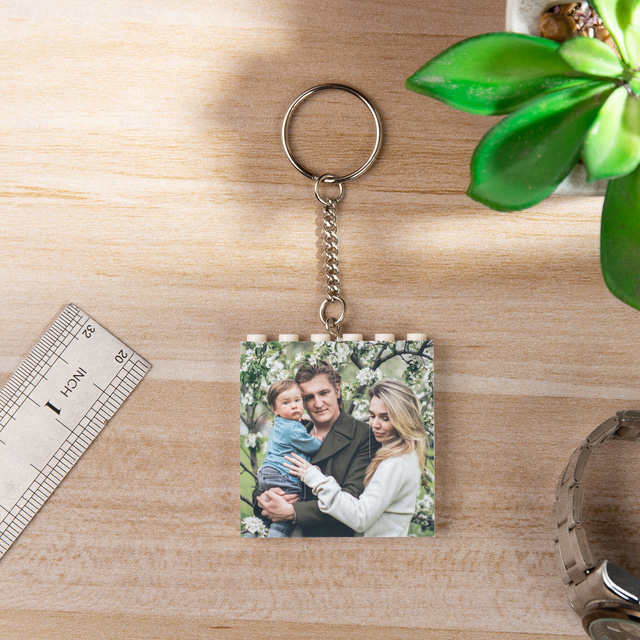  Personlig murpuzzle nøkkelring—Den beste gaven til mamma – DIY kunstbilde bryllup par eller interiørdekor