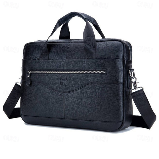  PU Leather Laptop Shoulder Messenger Bag Briefcase15.4 Inch Laptop Bags High Quality Business Massager Bag Men Brand Real Leather Handbags