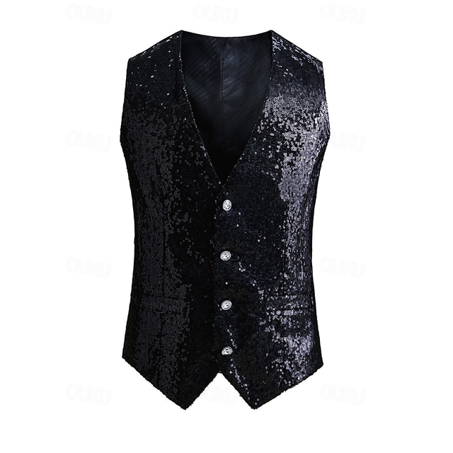 Fishnet Vest Adult Black 80s Costume Accessory