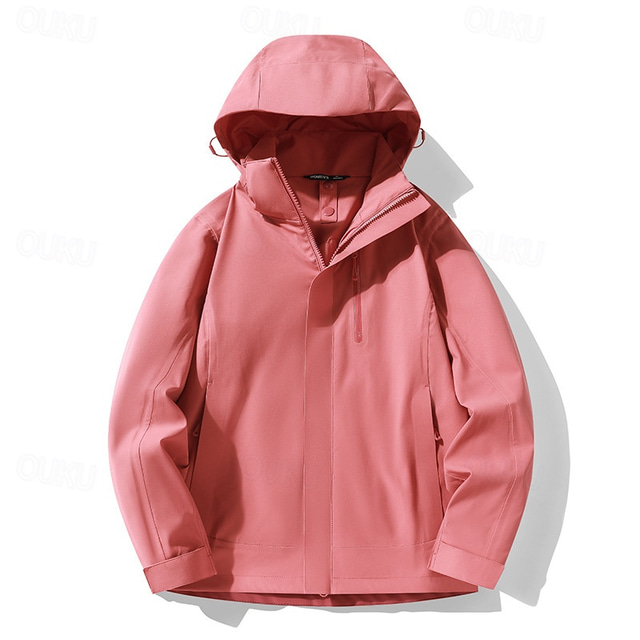  Pentru femei Jachetă Softshell Μπουφάν πεζοπορίας În aer liber Rezistent la Vânt Rezistent la Apă Jachetă ușoară Jachetă de vânt Voiaj Negru Roz Roșu trandafiriu