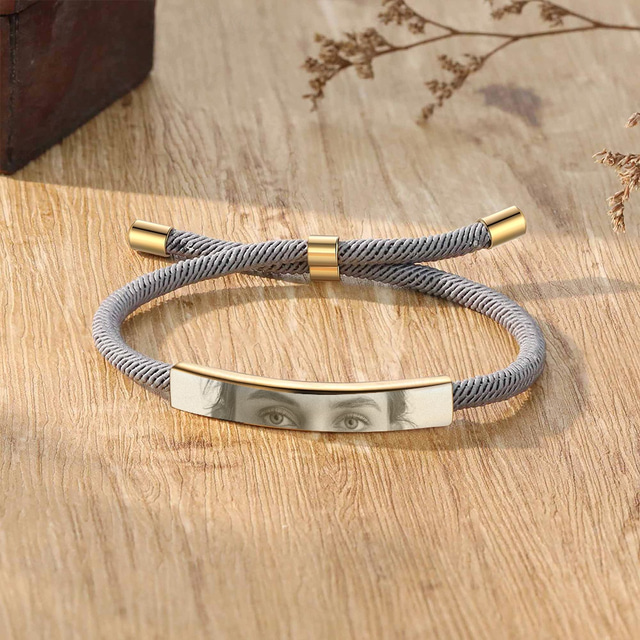  Personalized Eyes Photo Bracelet Custom Best Gift for Mom Wedding Gift with Customizable Eye Photo for Wife or Girlfriend