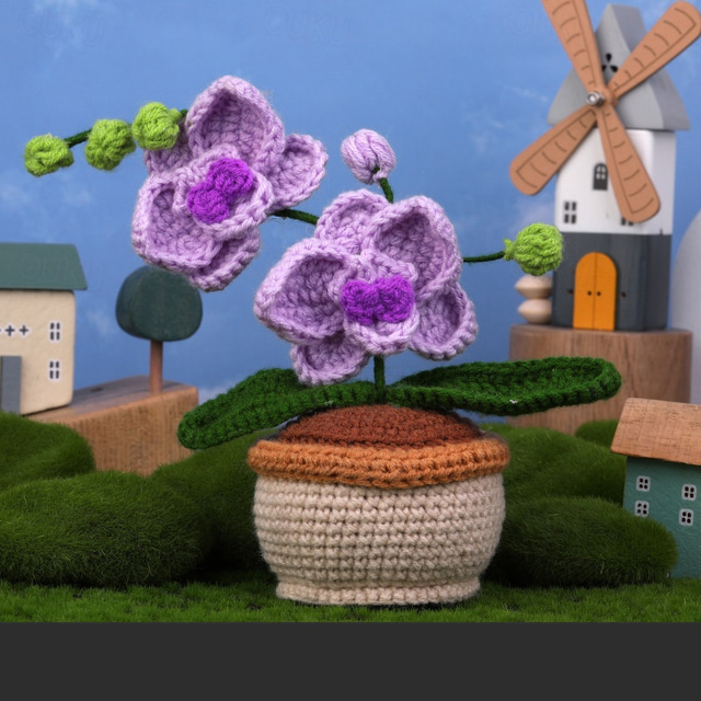 Kit Bouquet De Fleurs Au Crochet Pour Débutants - Marguerites, Tutoriel Vidéo, Laine Et Outils Inclus - 13