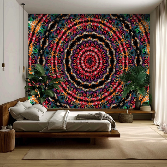  Mandala Bohemian Hanging Tapestry Wall Art Large Tapestry Mural Decor Photograph Backdrop Blanket Curtain Home Bedroom Living Room Decoration
