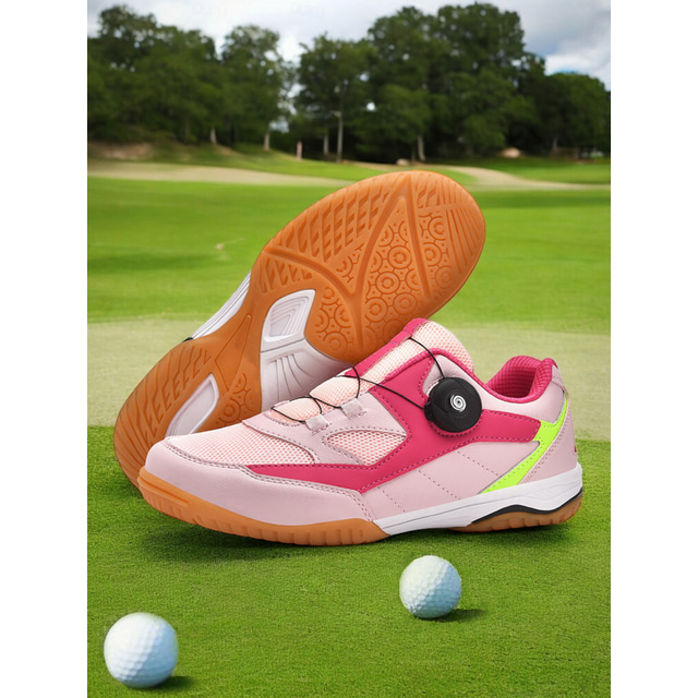  Women's Colorful Quick-Lock Golf Shoes - Comfortable and Slip-Resistant, Perfect for Stylish Golfers
