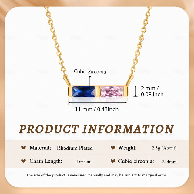  Personalized Custom Birthstone Necklace Custom Best Gift for Mom Jewelry with Unique Birthstone for Wife or Partner