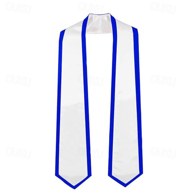  Unisex Graduation Stole, Plain Graduation Sash, Honor Stole for Students, Satin Graduation Stole, Honor Ceremony Sash, 72-Inch Adult Graduation Honor Stole, Double-Layered Graduation Gown Scarf