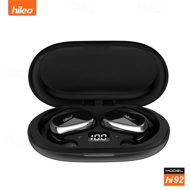  696 HI92 Zestaw słuchawkowy do prowadzenia telefonu bez użycia rąk Haczyk Bluetooth 5.3 Noise Cancelling (redukcja hałasu) na Apple Samsung Huawei Xiaomi MI Do użytku codziennego Podróżowanie
