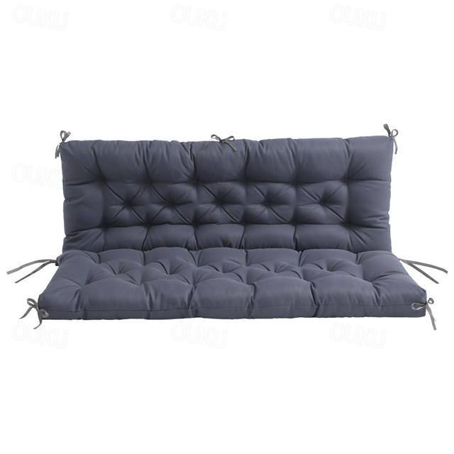  Porch Swing Cushions, Patio Cushions 2-3 Seater Waterproof Swing Chair Cushions for Outdoor Furniture, Thicken 4in Outdoor Swing Cushions, for Outdoor Patio Garden