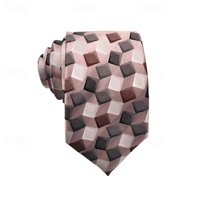  Men's 100% Silk Ties Business Formal Solid Color Striped Formal Office Work