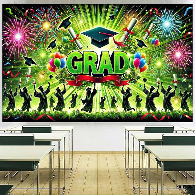  Grattis examen-banner examensbackdrop examensdekorationer 2025 grattis avlagd examen-banner examensdekorationer uteplats trädgård skola