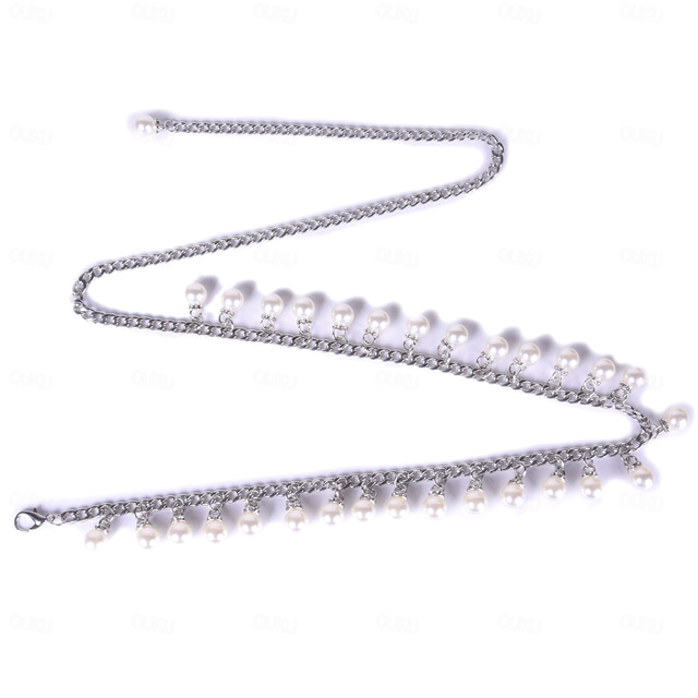  Beads Wedding / Party / Evening Sash With Pendant / Imitation Pearl / Belt Women's Sashes