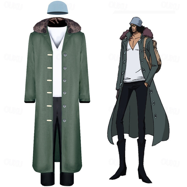  One Piece קוזאן אנימה תחפושות קוספליי חליפות קוספליי האלווין (ליל כל הקדושים) קרנבל נשף מסכות תחפושות עבור בגדי ריקוד גברים מבוגרים