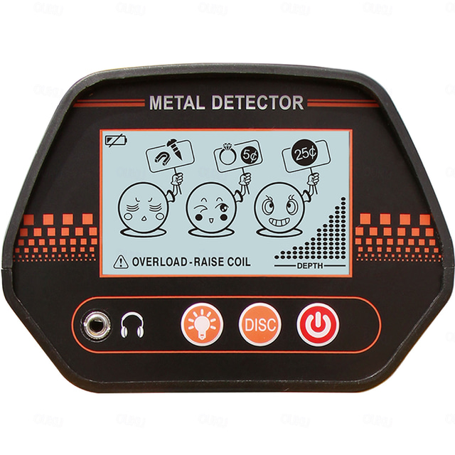  MD-4070 Kids Handheld Underground Metal Detector Toy - Outdoor Treasure Hunting Tool for Children