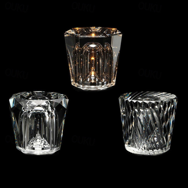  Bedside Crystal Table Lamp, Diamond Table Light, 3 Bright Colors with Adjustable Brightness USB Charging Night Light Decoration Bedroom Nightstand Lamp