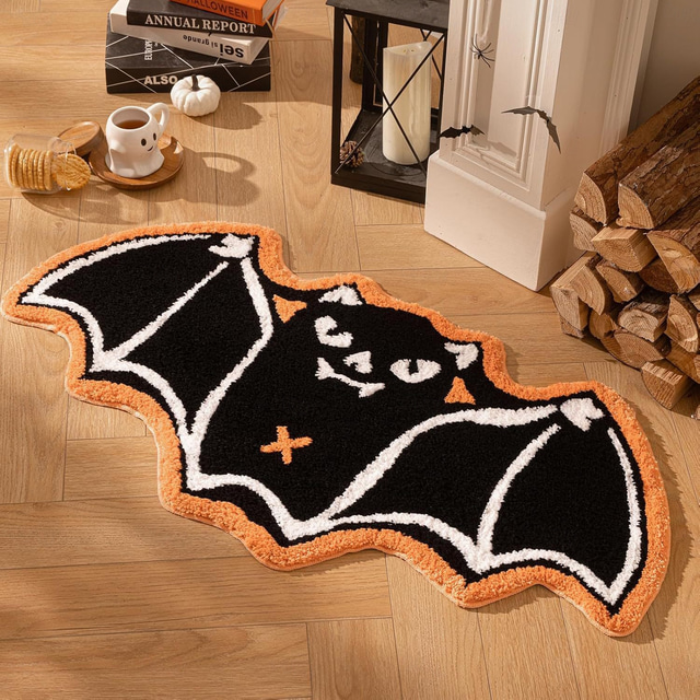  Halloween Welcome Mat, Non-Slip Doormat, Durable and Washable Indoor/Outdoor Floor Rug for Porch, Entryway, and Home Décor