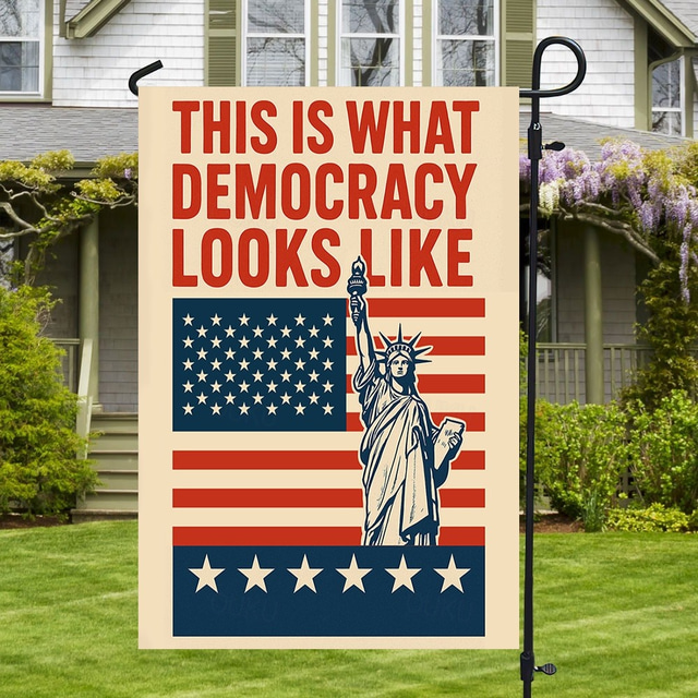  Bandeira de jardim de protesto 