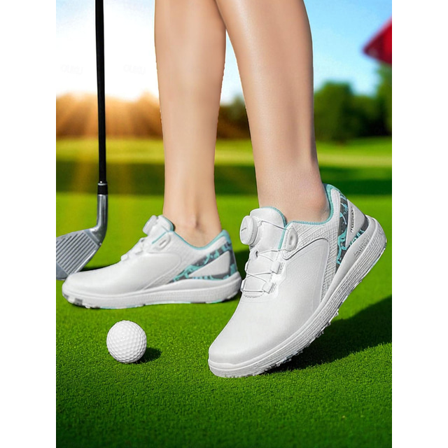  Women’s Lightweight Golf Shoes – Modern Sports Trainers with Pink Accents for Daily Golf Practice and Summer Outdoor Activities