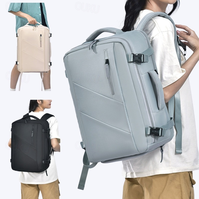  Zaino minimalista per laptop per studenti e professionisti – borsa da viaggio impermeabile con ampia capacità e porta USB