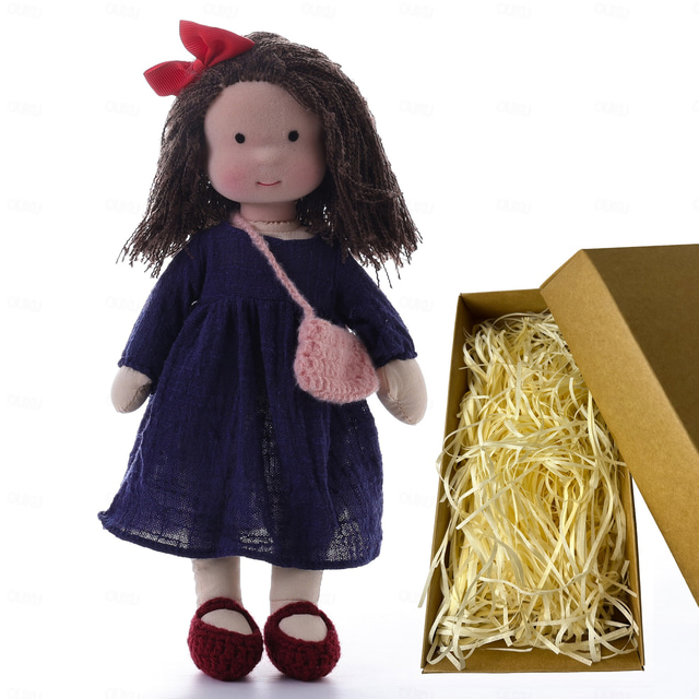  waldorfdoll algodón muñeca waldorf muñeca artista hecho a mano festival pulgar waldorf