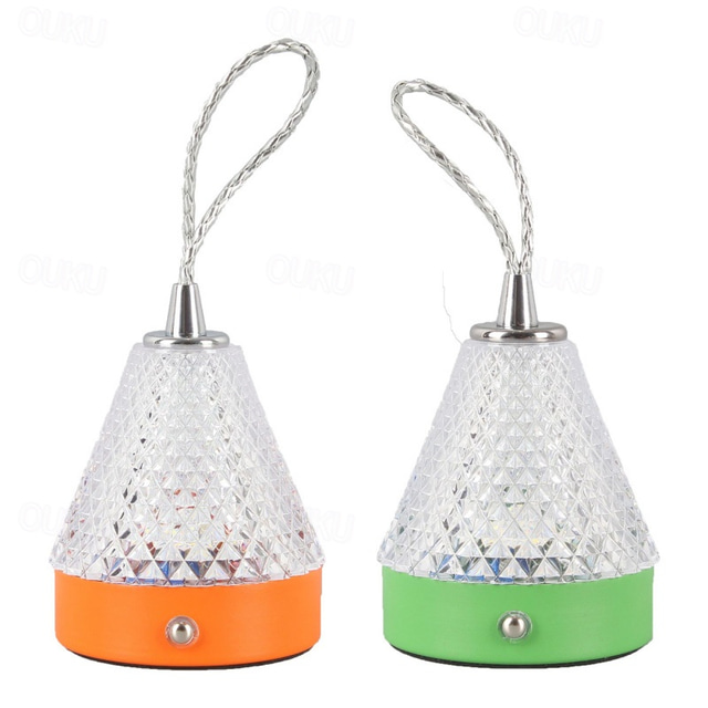  Modern RGB Night Light With 7 Colors Adjustable, Portable Decorative Night Light For Bedroom, Living Room, Camping