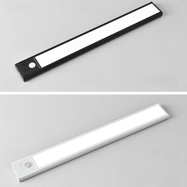 iluminat sub dulap, lumină pentru dulap cu senzor de mișcare, lumină pentru dulap cu 3 temperaturi de culoare reglabile, lumină reîncărcabilă USB pentru sub dulap, lampă de noapte magnetică pentru bucătărie, dormitor, scări