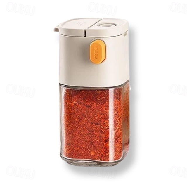  Gewürzflasche zum Abmessen, Salzstreuer oder Pfefferstreuer, ein Muss für die Küche, Glasdosierflasche für Gewürze, Salz, Paprika, Pfeffer, Kreuzkümmel, Pulver, Zucker, Gewürzglas, BPA-frei