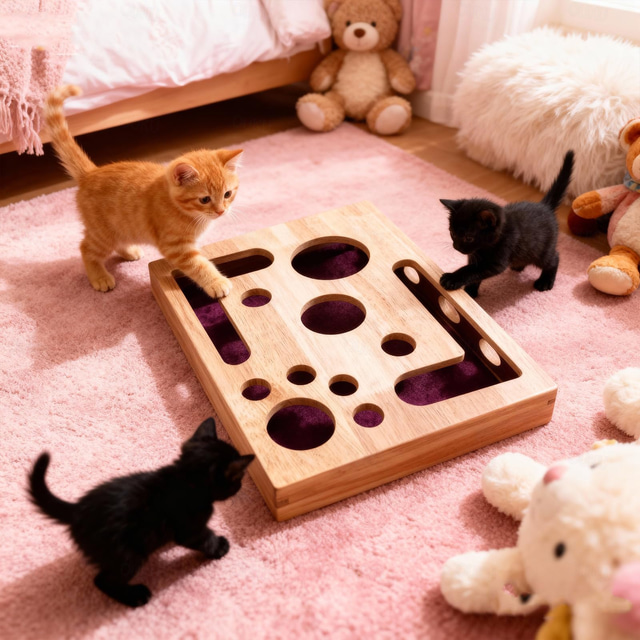  猫の爪やすり強化ボックス付き猫の爪とぎパズル強化ボックス。爪やすりは圧力がかからず、バリカンやシャープナーに適しています。内部のサンドペーパーは屋内の猫の爪とぎに適しています。