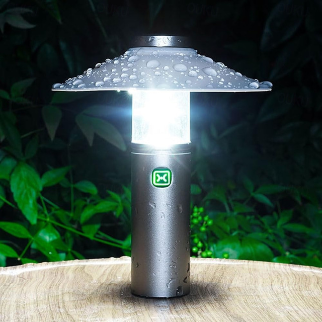  פנס קמפינג נייד נטען רב תכליתי עמיד למים חיצוני פנס ידני פנס חירום פנס קריאה פנס לתרמילים וטיולים רגליים