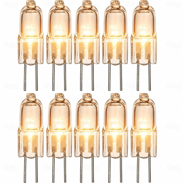  10/20 pezzi lampadina alogena da 20 W, 240 lm G4 bianco caldo 12 V, lampadina di ricambio per faretti sottopensile, lampadari e illuminazione a binario
