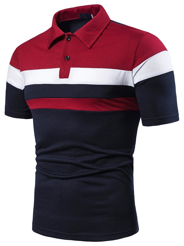 Men's Polo Shirt Golf Shirt Tennis Shirt Business Short Sleeve Light ...