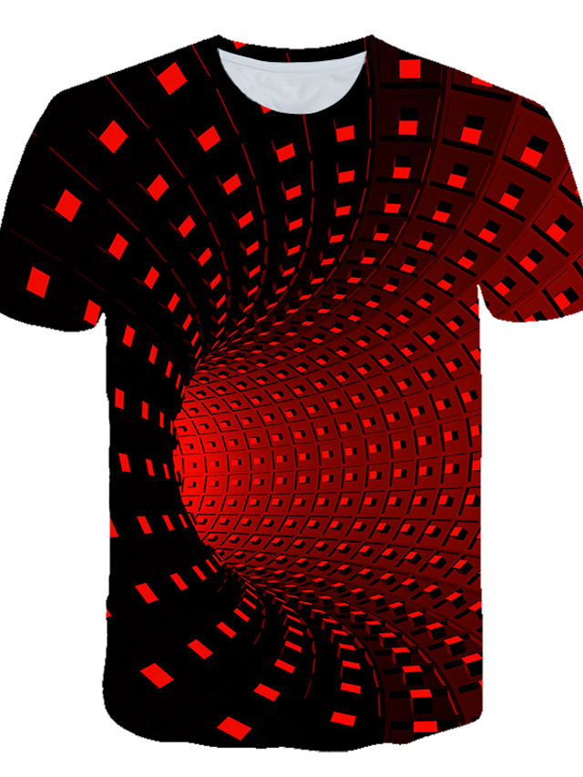  Hombre Camiseta Design Básico Ropa de calle Verano Manga Corta Verde Trébol Negro Morado Amarillo Azul Real Rojo Graphic de impresión en 3D Print Escote Redondo Noche 3D Estampado ropa Design Básico