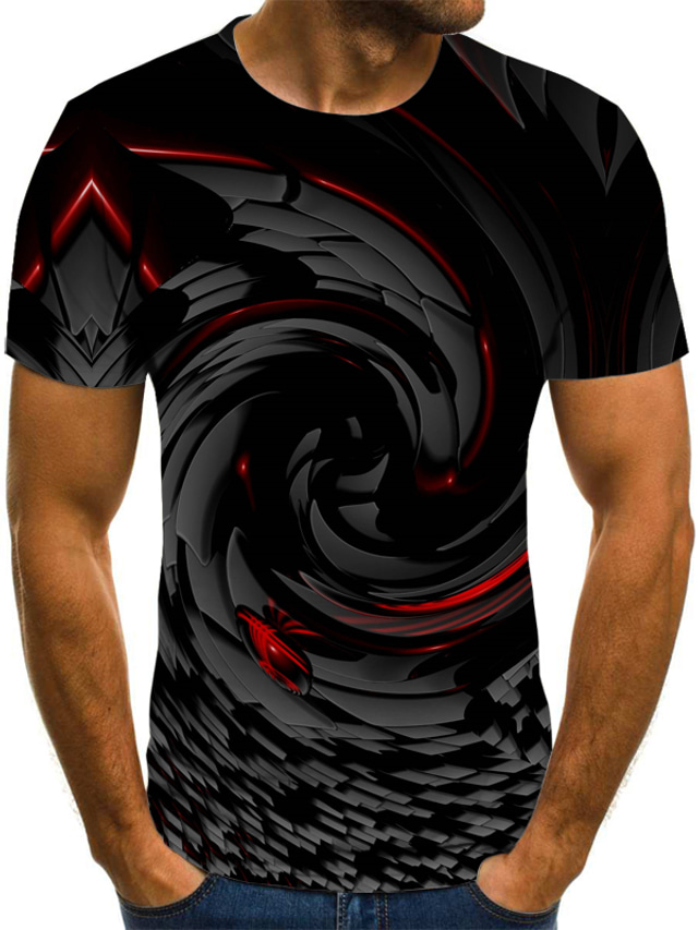  Men's T shirt Tee Shirt Designer Summer Graphic Short Sleeve Round Neck Daily Going out Print Clothing Clothes Designer Streetwear Punk & Gothic Black