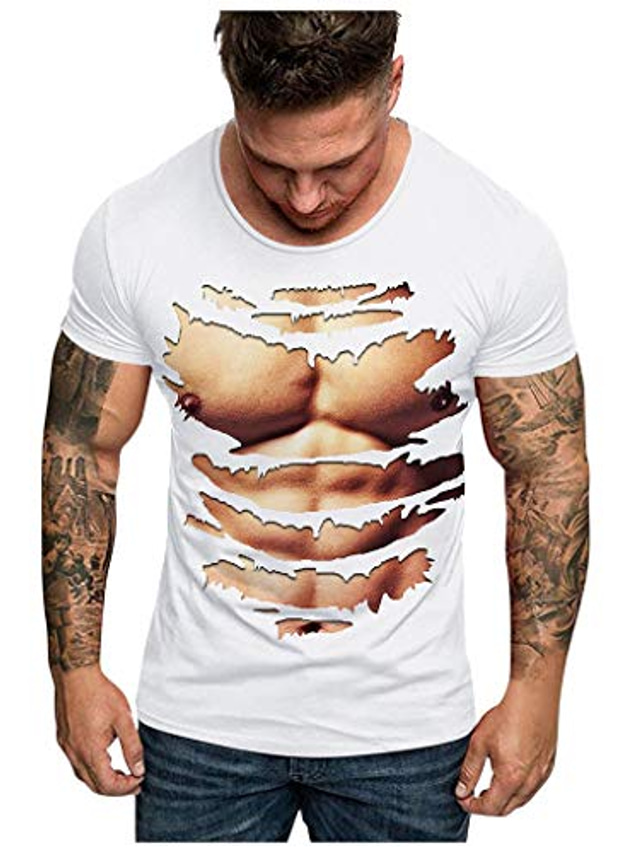  Camisa Design Verano Print ropa Design Casual Músculo 1 2