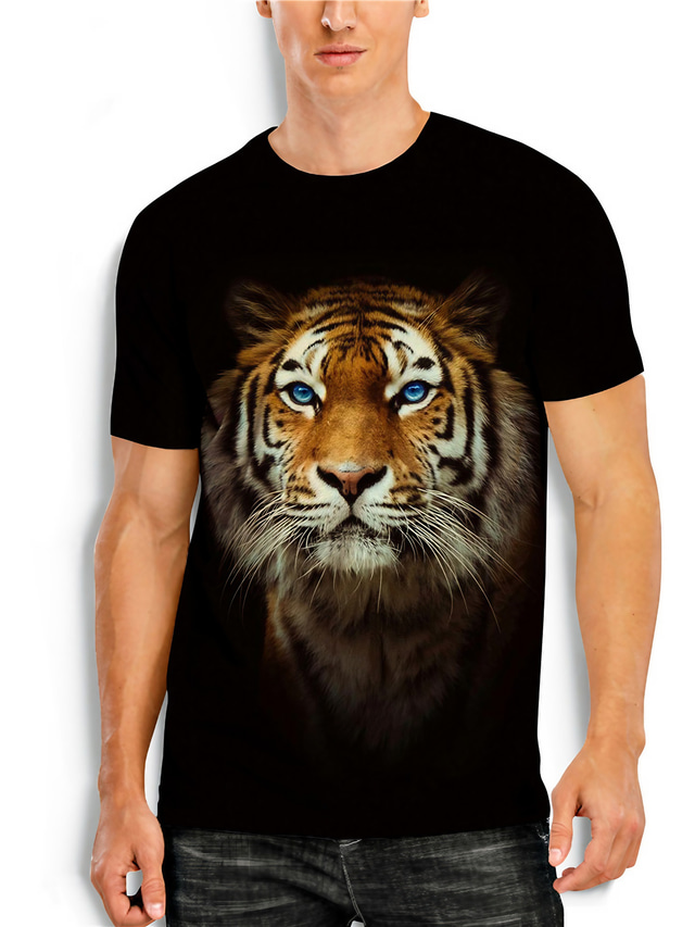 Chinese New Year Tiger King Tiger, Mens Graphic Shirt 3D For Birthday ...