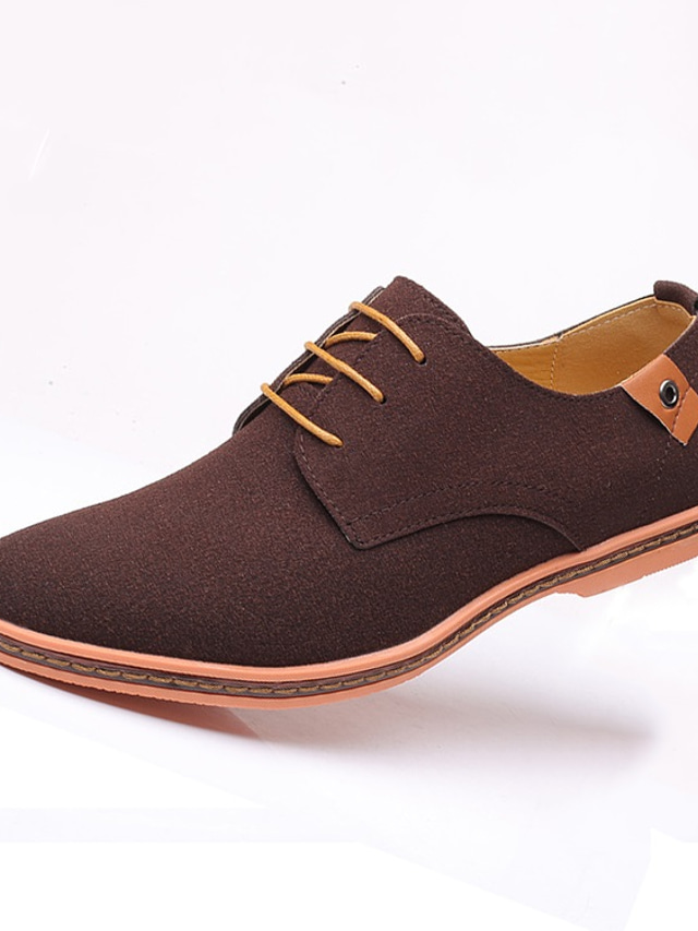 Men's Oxfords Suede Shoes Comfort Shoes Vintage Casual Outdoor Daily