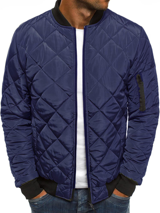  Men's  Cotton Padded Coat Autumn Winter Light Down Jacket Fashion Short Large Ultra-thin Lightweight Youth Slim Coat Down Jackets