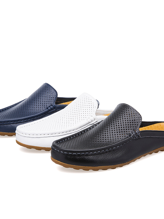 Men's Clogs & Mules Casual Daily Office & Career Nappa Leather ...