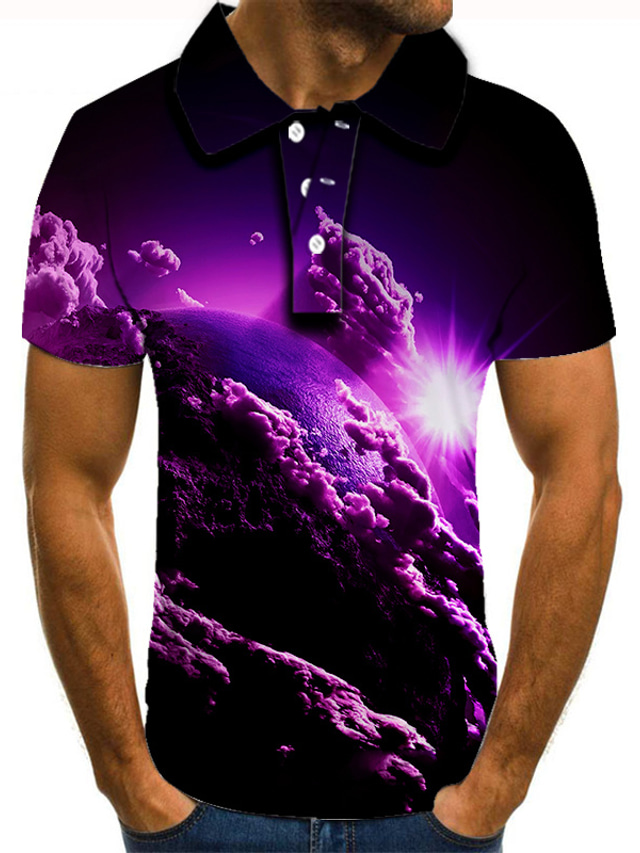 Herrenhemd Kurzärmlig Mit Gänsemuster - Lässiges Sommerhemd Aus Polyester, Größen S-2XL